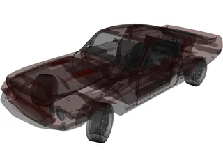 Ford Mustang Shelby GT-500KR (1968) 3D Model preview
