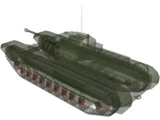 Churchill MK VII 3D Model preview