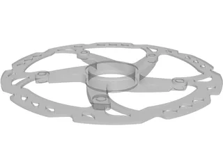Shimano Disc 160 Centerlock XTR 3D Model preview