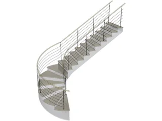 Stair 3D Model preview