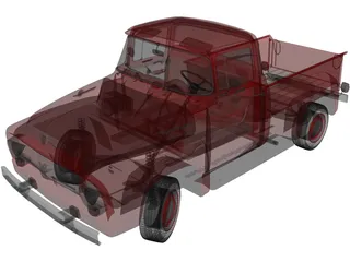 Ford F-100 (1956) 3D Model preview