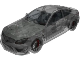Mercedes-Benz C63 AMG Coupe 3D Model preview