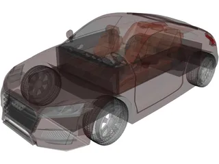Audi TT (2015) 3D Model preview