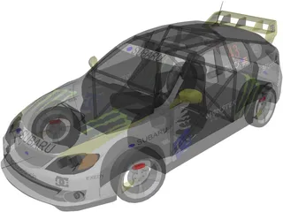 Subaru Impreza WRX STi Ken Block 3D Model preview