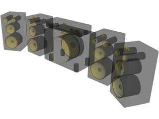 Sound System 3D Model preview