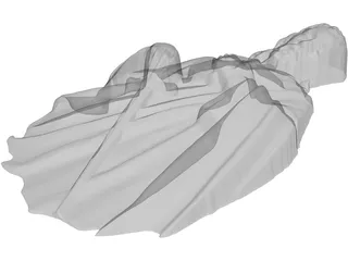 Man with Sword and Book 3D Model preview