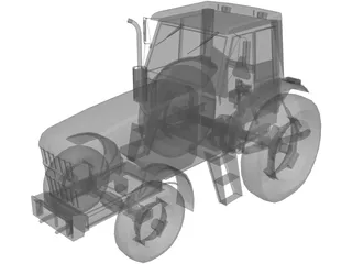 Tractor 3D Model preview