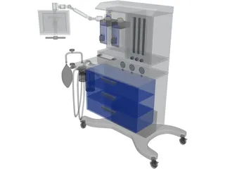 Anesthesia Machine 3D Model preview