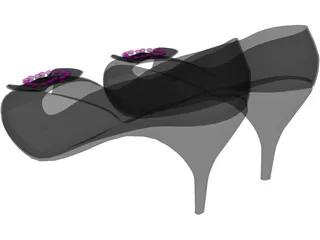 Woman Shoes 3D Model preview