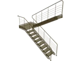 Stairs 3D Model preview