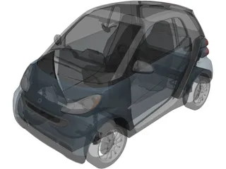 Smart ForTwo [W451] (2011) 3D Model preview