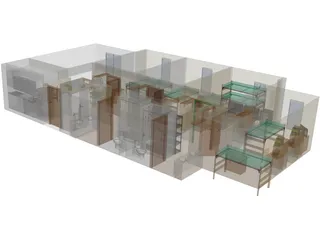 O`Connor Hall Dorm at Embry-Riddle Aeronautical University 3D Model preview
