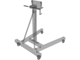 Engine Stand 3D Model preview