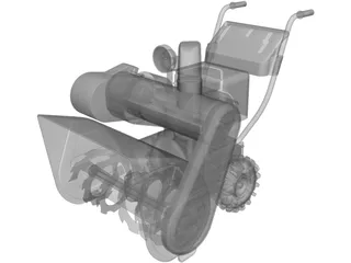 Snow Blower 3D Model preview