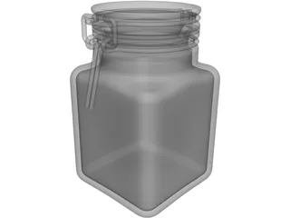 Weck Jar 3D Model preview