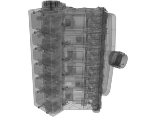 Ferrari V12 Engine 3D Model preview