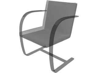 Brno Chair 3D Model preview