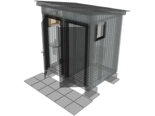 Street WC 3D Model preview