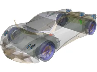 Pagani Huarya (2014) 3D Model preview
