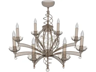 Chandlier 3D Model preview