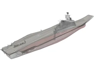 Vikramadity Aircraft Carrier 3D Model preview