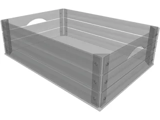Wood Box 3D Model preview