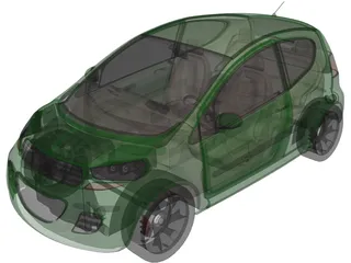 Kia Concept Car 3D Model preview