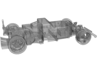 RC Car Chassis 3D Model preview