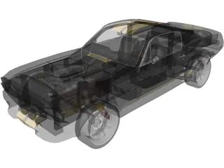 Ford Shelby GT500 (1967) 3D Model preview