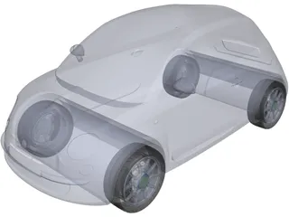 Fiat 500 3D Model preview