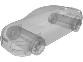 Audi RS5 3D Model preview