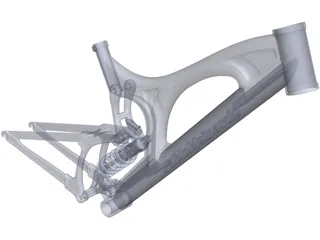 Santa Cruz V10 Frame 3D Model preview