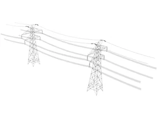 Electric Tower 3D Model preview