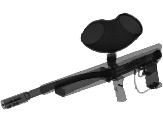 Tippmann 98 Custom with Flatline 3D Model preview