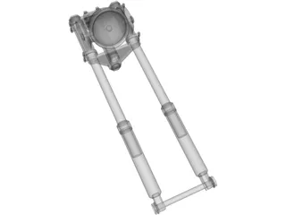 Motorcycle Fork 3D Model preview