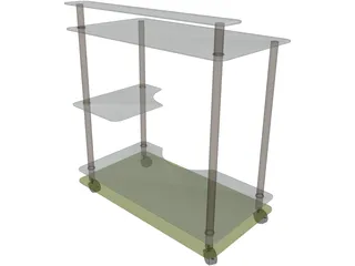 Book Stand 3D Model preview
