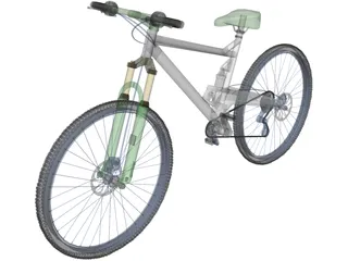 Mountain Bike 3D Model preview