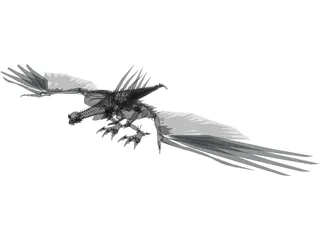 Laserbeak Mechanical Bird 3D Model preview