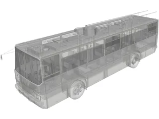 Ikarus 260 T.1 Trolleybus 3D Model preview