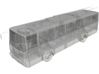 Ikarus 260 GVM Trolleybus 3D Model preview
