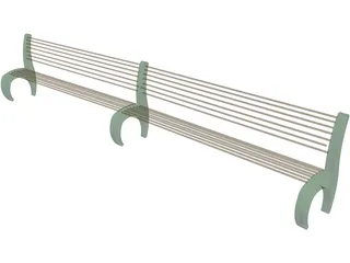 Bench 3D Model preview