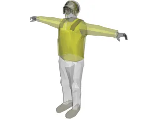 USN Aircraft Director 3D Model preview