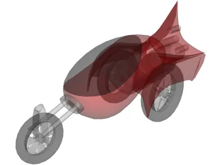 Future Car 3D Model preview