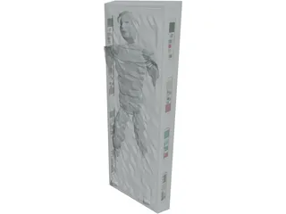 Star Wars Hans Solo in Carbinite 3D Model preview