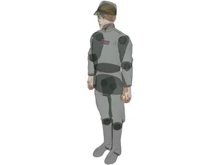 Star Wars Imperial Officer 3D Model preview