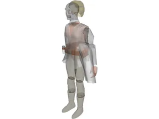 Star Wars Luke SkyWalker 3D Model preview