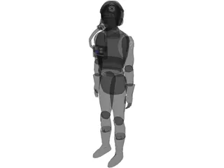 Star Wars Emperial Pilot 3D Model preview