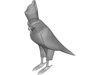 Egyptian Horus Statue 3D Model preview