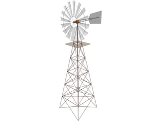 Windmill for Farm 3D Model preview