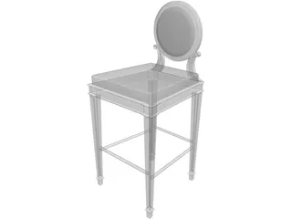 Barstool 3D Model preview